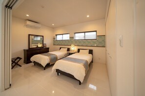2 slaapkamers, een bureau, gratis wifi, beddengoed