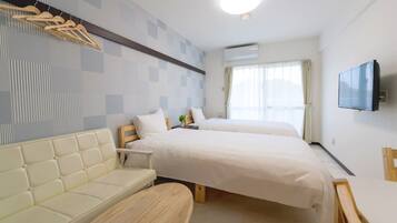 1 bedroom, desk, free WiFi, bed sheets