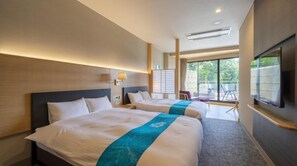 1 bedroom, desk, free WiFi, bed sheets - Deluxe Room with private openair bathwith bathroom and toilet / Gujo Gifu (Gujo)