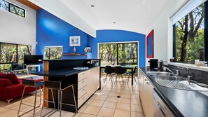 Fridge, microwave, stovetop, dishwasher - Enjoy Tranquillity in this 4 Bedroom Retreat with the most amazing bush views, nestled in serenity. (Aireys Inlet)