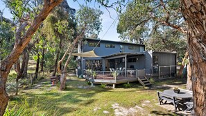 Terrace/patio - Enjoy Tranquillity in this 4 Bedroom Retreat with the most amazing bush views, nestled in serenity. (Aireys Inlet)