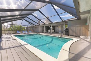 A heated pool