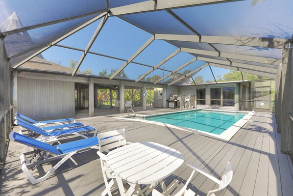 A heated pool