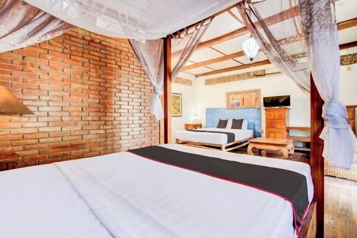 1 bedroom, premium bedding, free WiFi, bed sheets