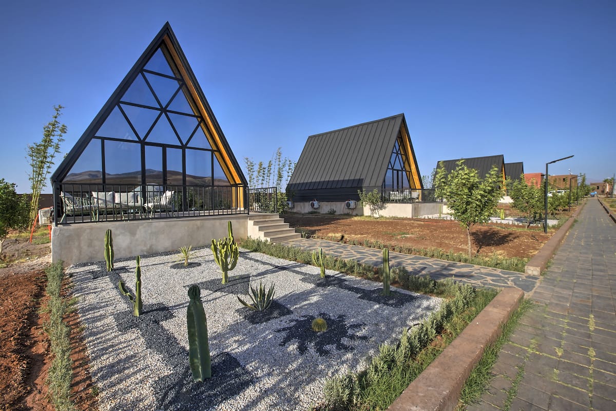 Familie chalet | Terras
