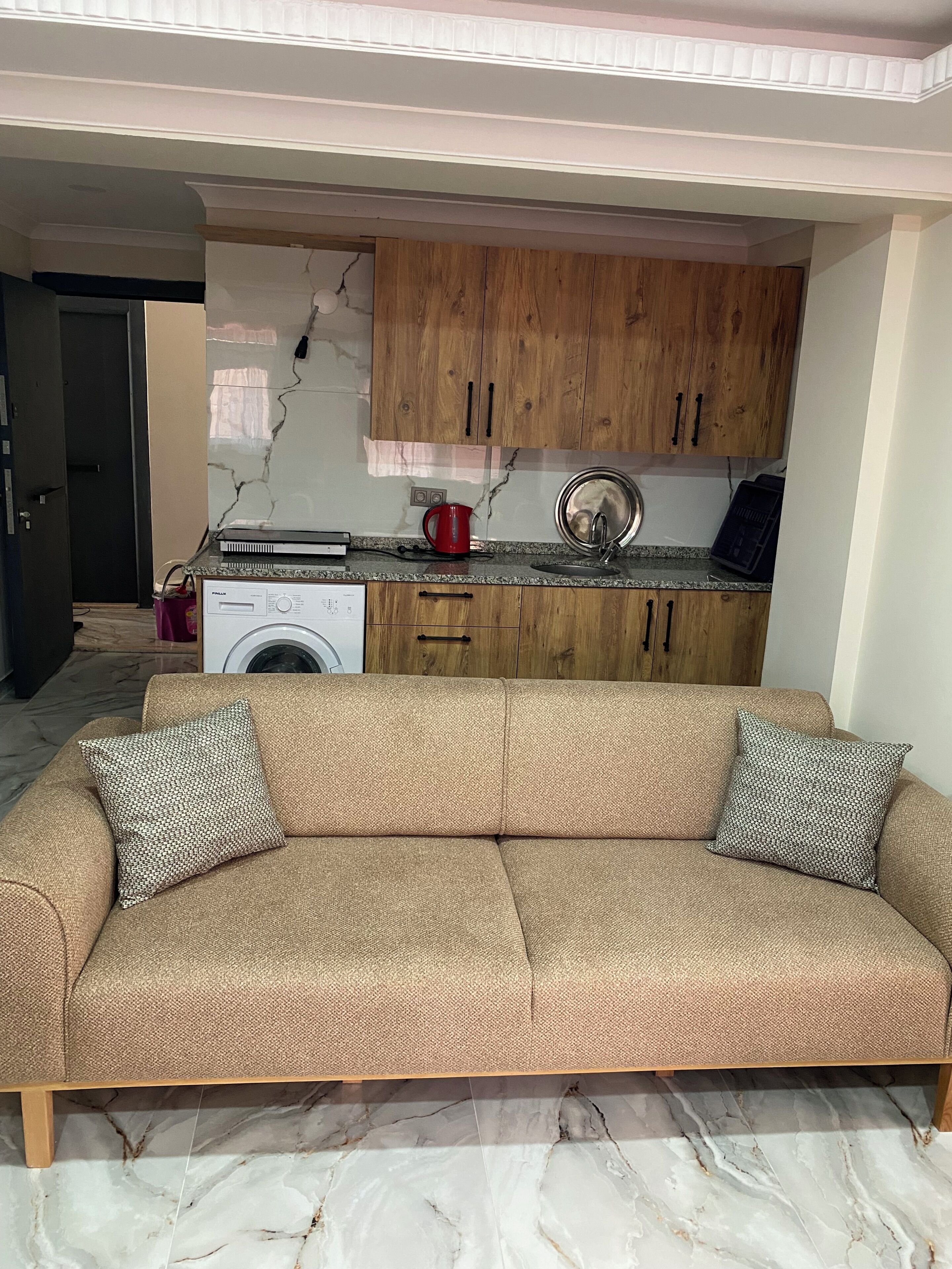 Comfort appartement, 1 slaapkamer | Privékeuken | Een minikoelkast, een kookplaat, een vaatwasser