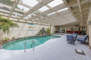 Una piscina riscaldata