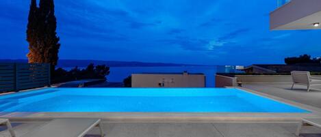 Una piscina climatizada