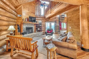 Cabane, 2 chambres | Coin séjour