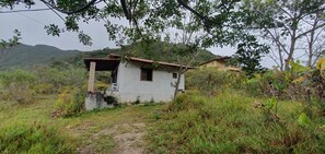 seen from the side  outside