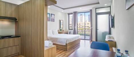 1 habitación, tabla de planchar con plancha, wifi y ropa de cama