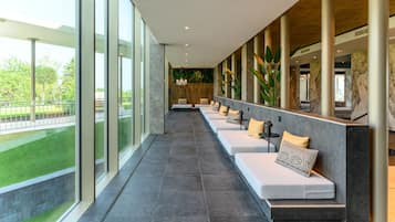 Body treatments, hydrotherapy, aromatherapy, facials