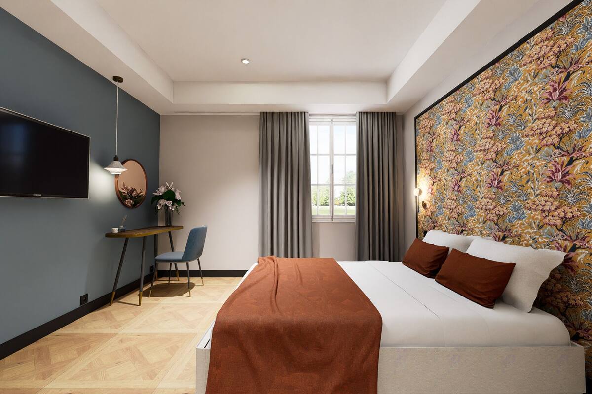 Luxe beddengoed, een kluis op de kamer, geluiddichte muren, gratis wifi