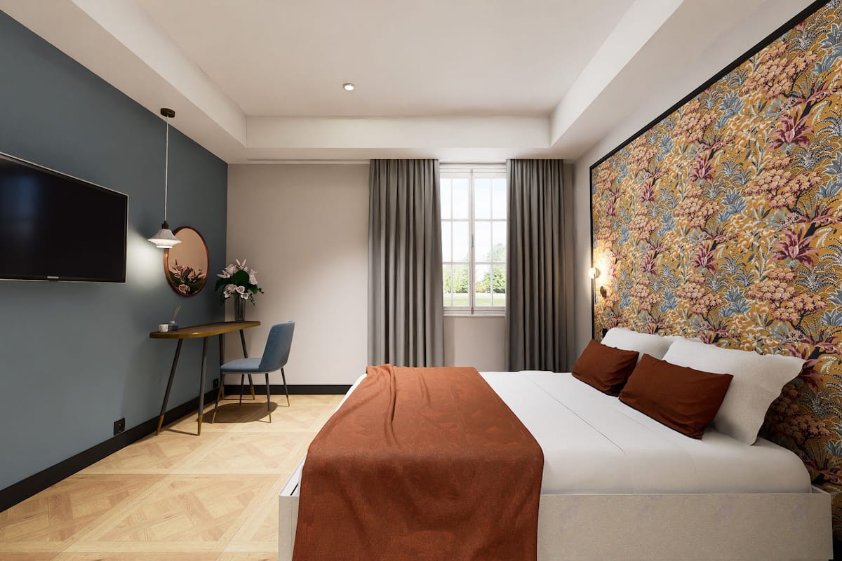 Premium bedding, in-room safe, soundproofing, free WiFi