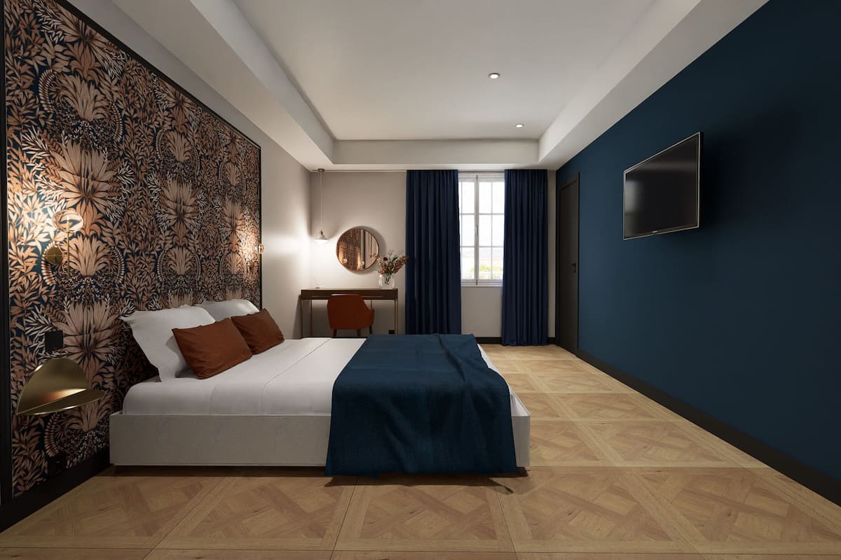 Comfort tweepersoonskamer | Luxe beddengoed, een kluis op de kamer, geluiddichte muren, gratis wifi