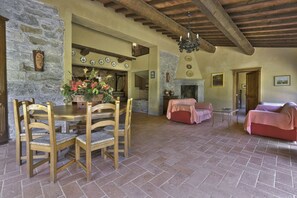 别墅 | 起居区 | 壁炉、乒乓球