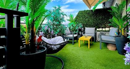 Peaceful neighborhood, fresh air, your urban sanctuary.