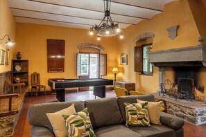 Villa | Living area | Flat-screen TV, fireplace, foosball - Belvedere - Ambra By Geco Vacation Rentals (Bucine)
