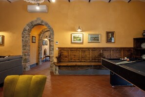 Villa | Living area | Flat-screen TV, fireplace, foosball - Belvedere - Ambra By Geco Vacation Rentals (Bucine)