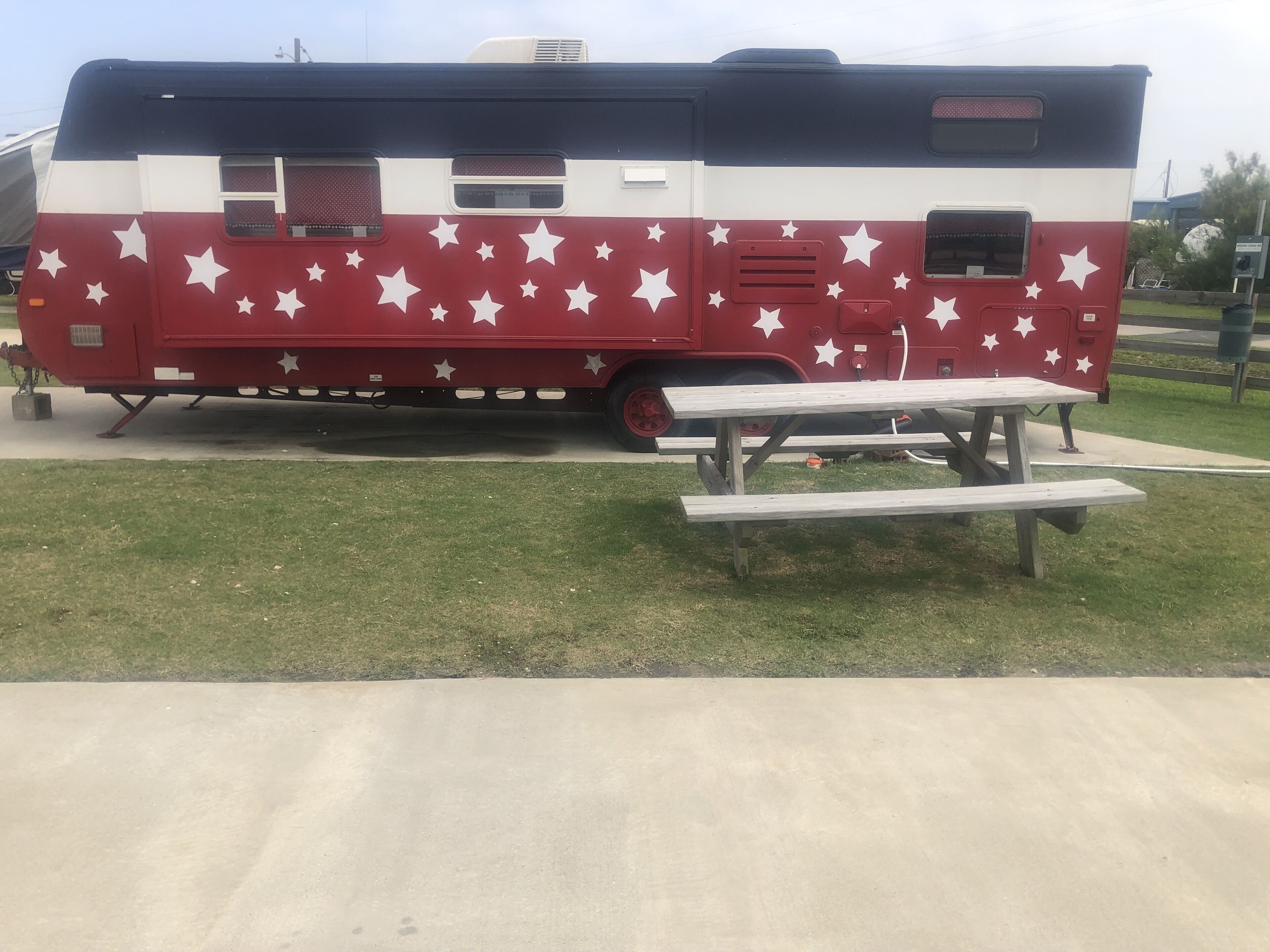 Crystal Beach Glamper ‘Merica