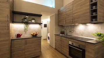 Departamento urbano | Cocina privada | Refrigerador, horno, parrilla de estufa y lavavajillas