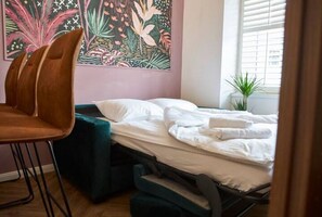 1 Schlafzimmer, Bügeleisen/Bügelbrett, Reisekinderbett, kostenloses WLAN