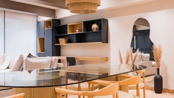 豪華公寓 (Agave) | 客廳 | 60 吋智能電視連數碼電視頻道、電視、Netflix