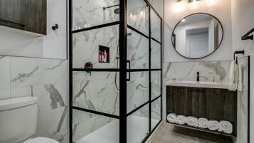 Shower, hair dryer