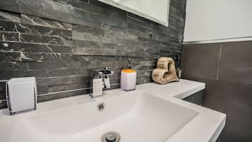 Casa de campo panorâmica, acessível, suíte (Free parking ) | Banheiro