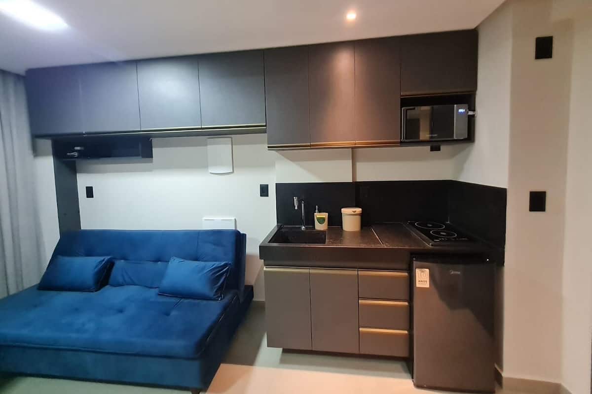 Deluxe Apartment | Private kitchen | Mini-fridge, microwave