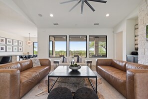 TV, fireplace, DVD player, stereo