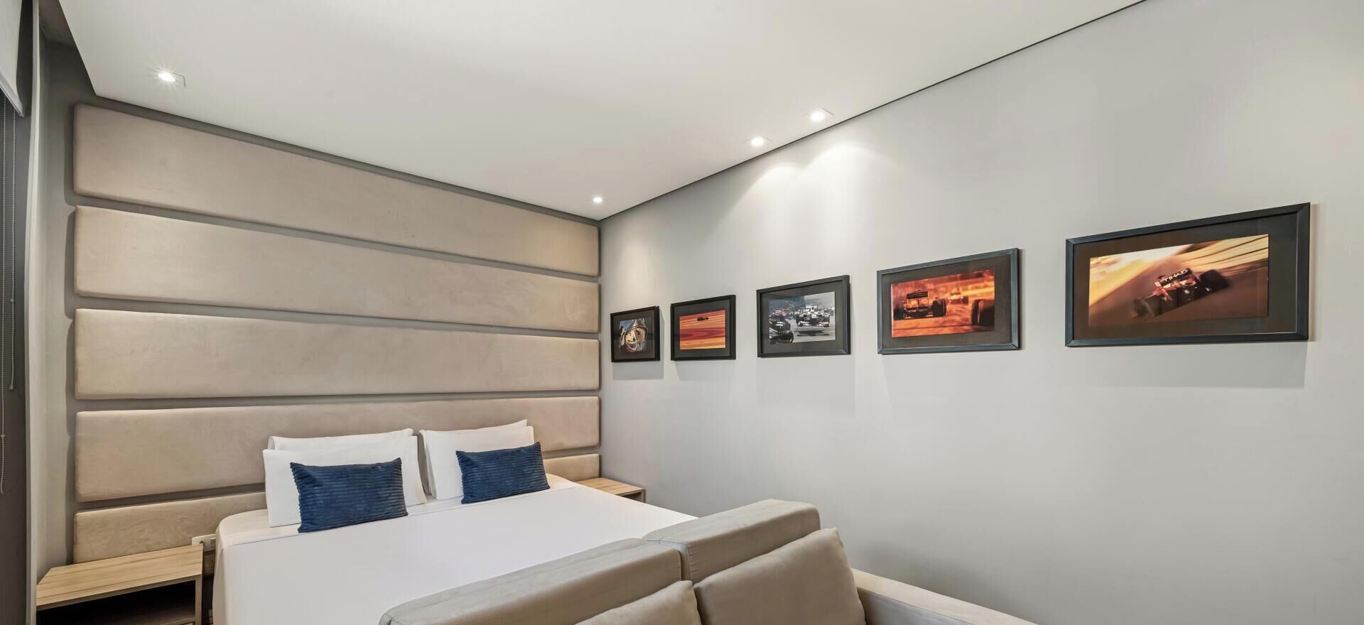 Apartamento conforto | 1 quarto, cofres nos quartos, escrivaninha