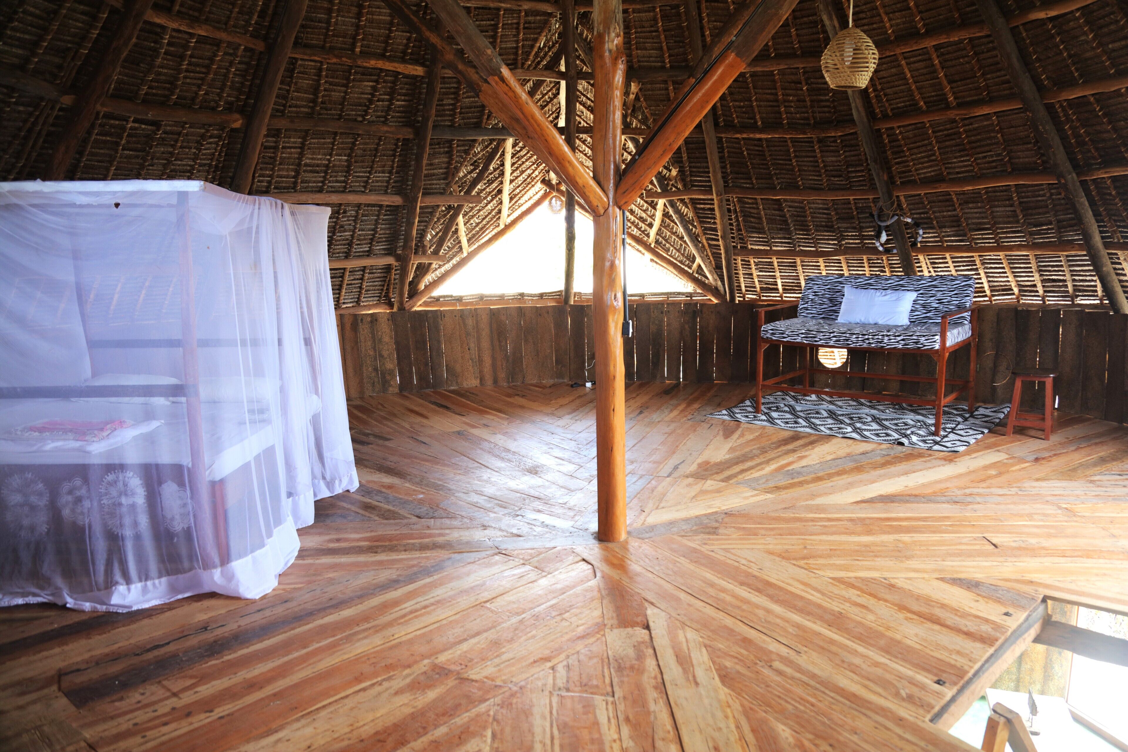 Cabaña panorámica, vista al océano | 2 habitaciones, camas con efecto memoria y muebles diferentes 