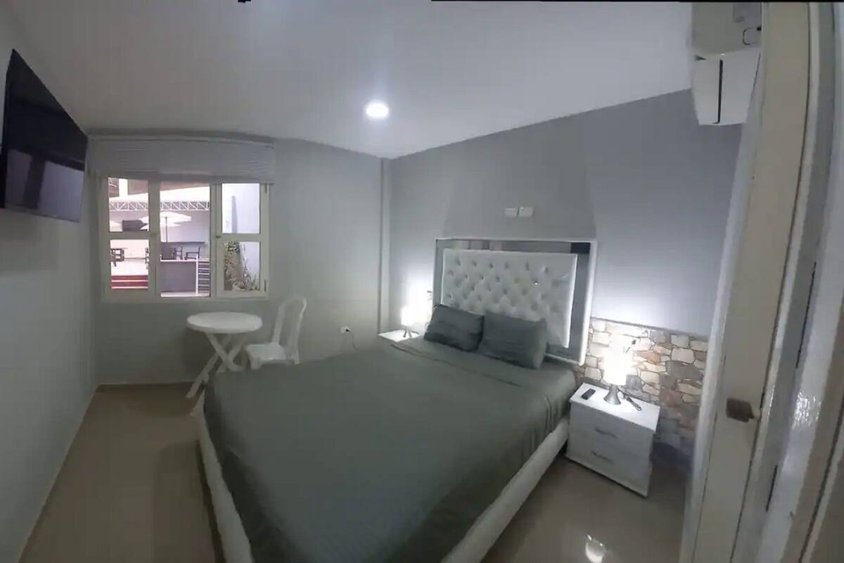 Individually decorated, individually furnished, iron/ironing board