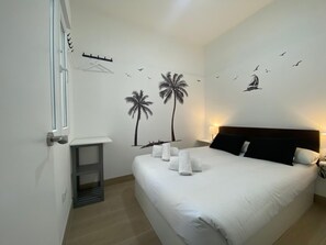 2 室のベッドルーム、アイロン / アイロン台、WiFi、ベッドシーツ