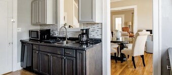 Large duplex king size bed and two queen size