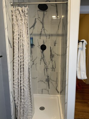 Shower, hair dryer, towels, soap - Large duplex king size bed and two queen size (Cleveland Heights)