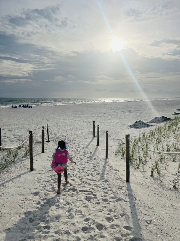 Sun loungers, beach towels