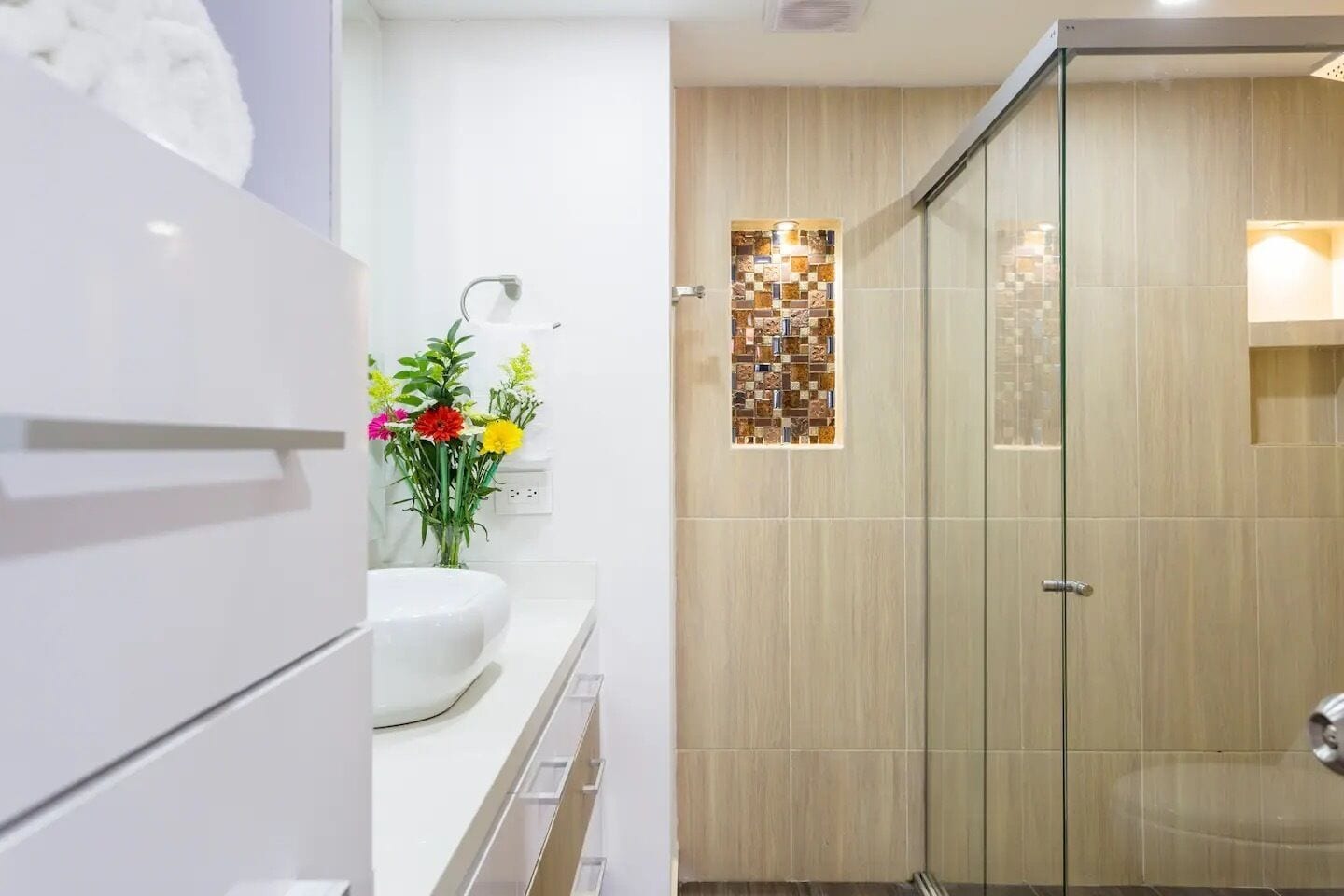 Towels, soap