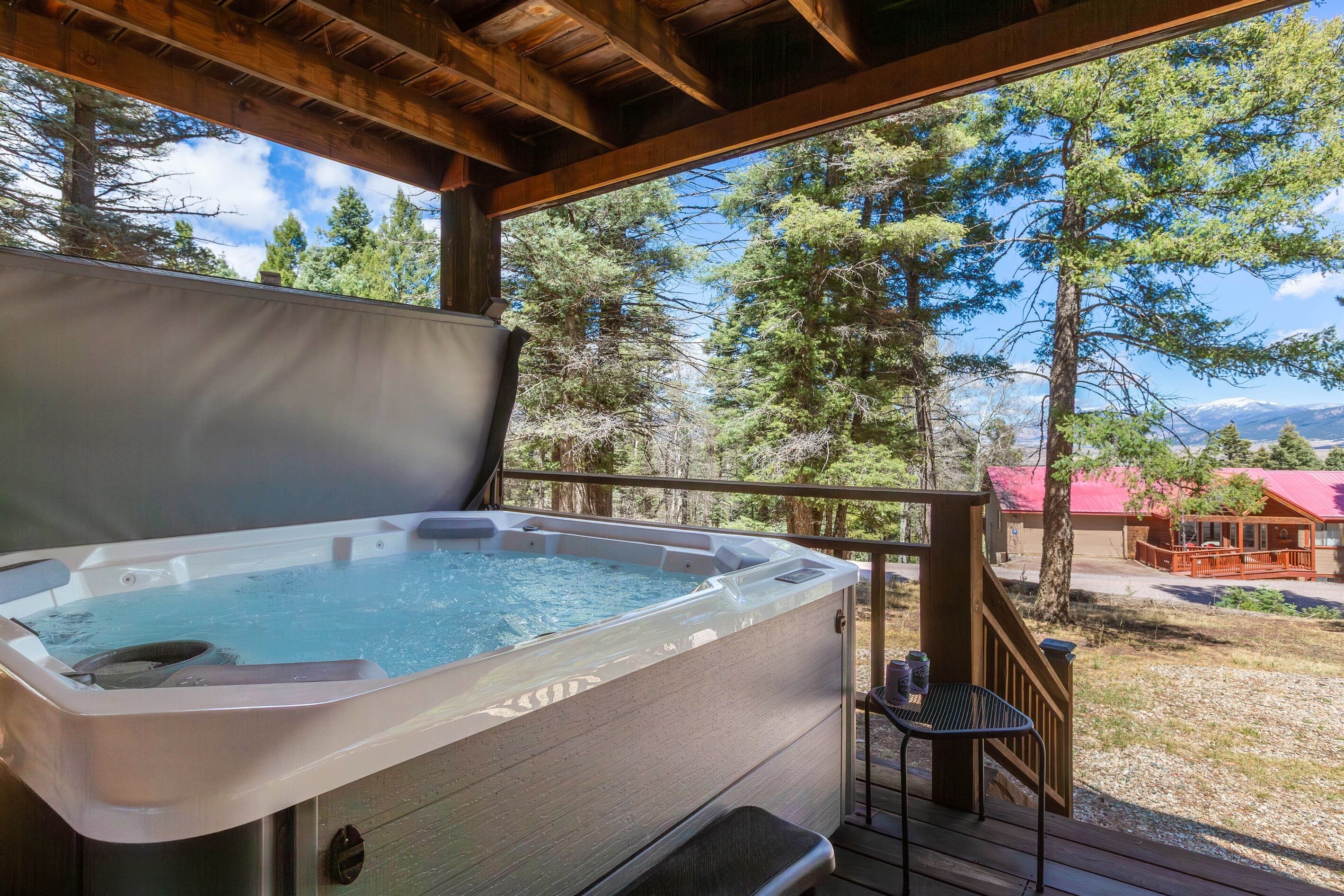 Soak your troubles (or sore muscles) away in the hot tub - located on the lower deck