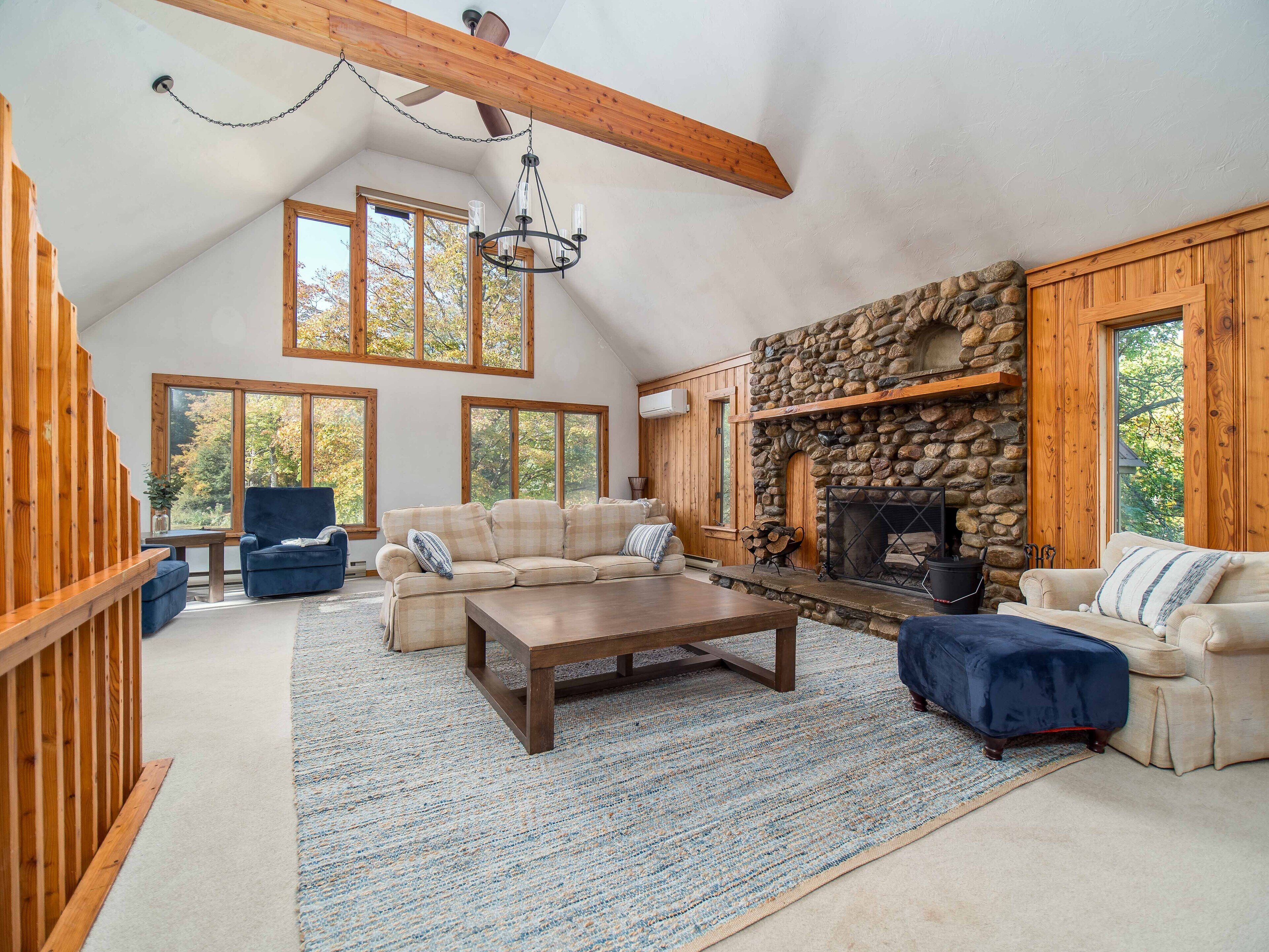 Fireplace, table tennis