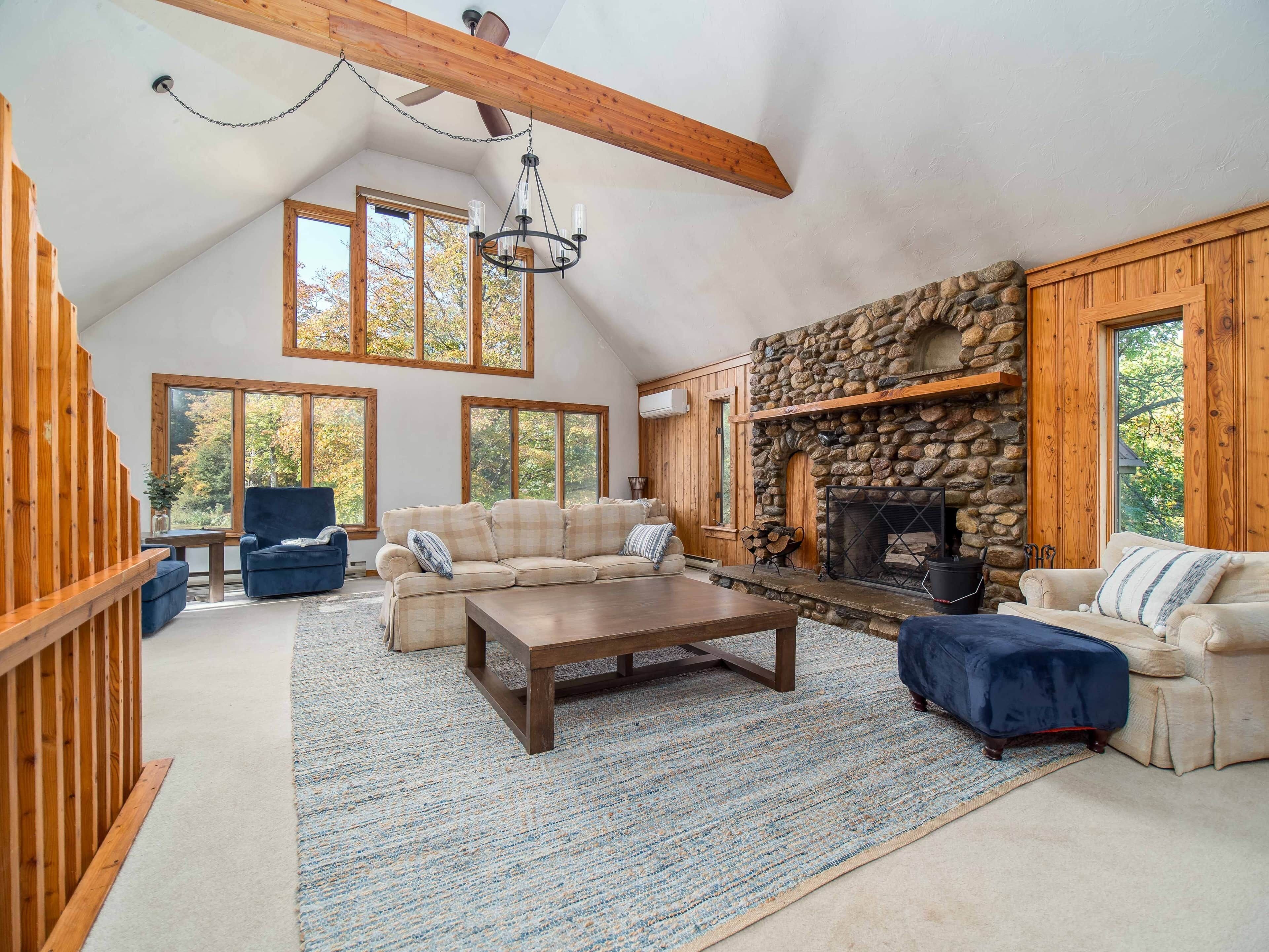 Fireplace, table tennis