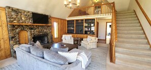 Fireplace, table tennis