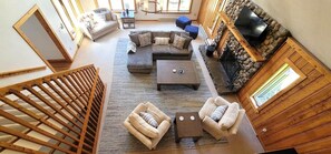 Fireplace, table tennis