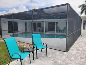 Udendørs pool, opvarmet pool