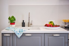 Frigorífico, horno, placa de cocina y lavavajillas