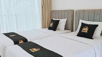 Free WiFi, bed sheets