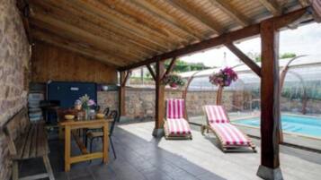 A heated pool