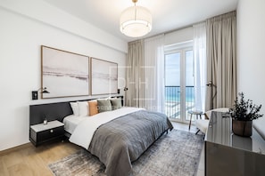Panorama-lejlighed | 1 soveværelse, mørklægningsgardiner, strygejern/strygebræt