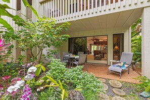 Outdoor dining - Waikomo Stream Villas 503 with Free PBAC membership (Koloa)